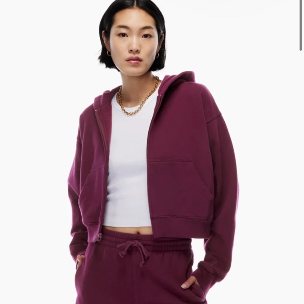 NEW Aritzia TNA Boyfriend Boxy Zip Hoodie